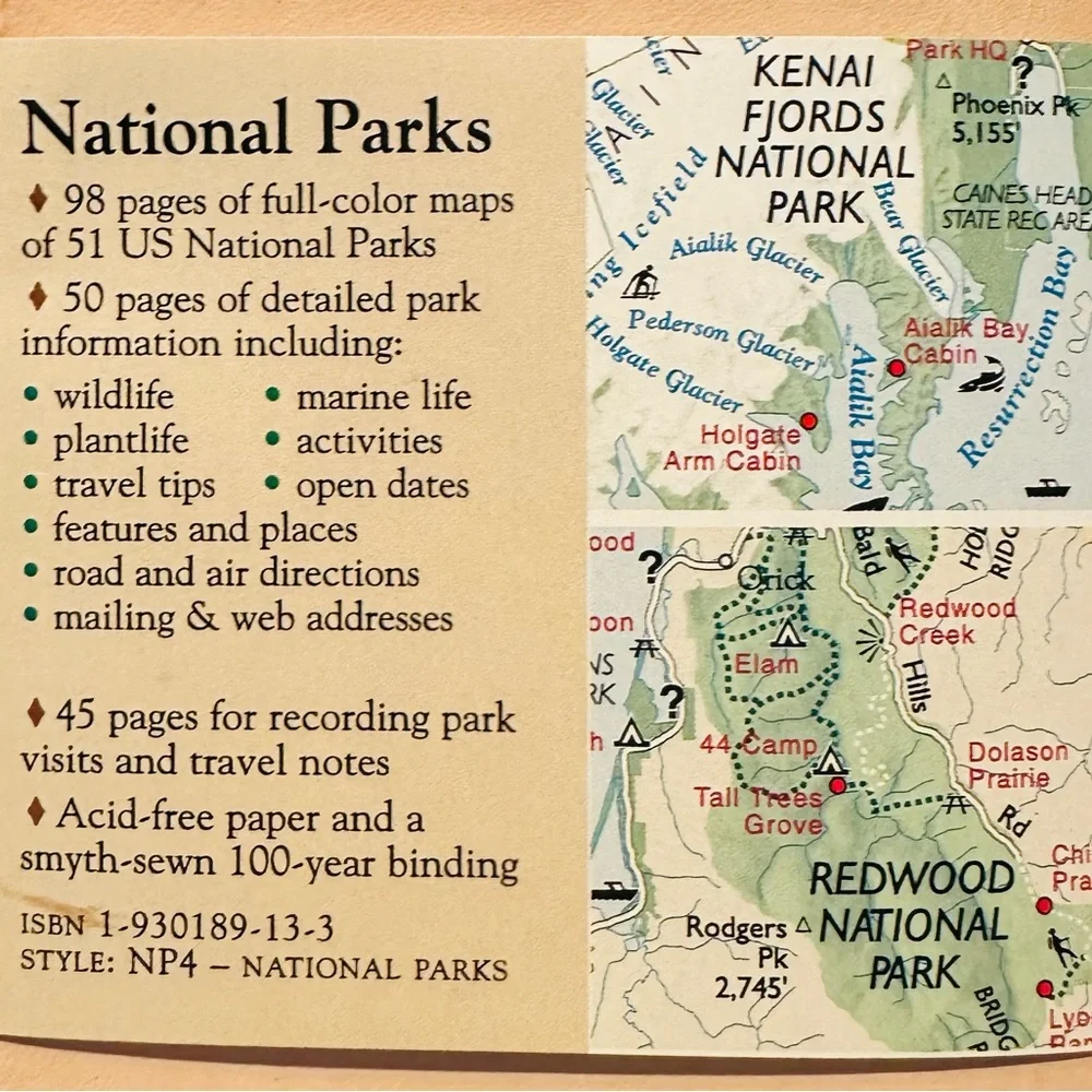 Leather National Parks Journal Pocket Edition